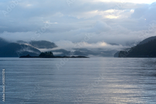 Foggy Alaskan Morning Salmon Fishing Out of Sitka Alaska