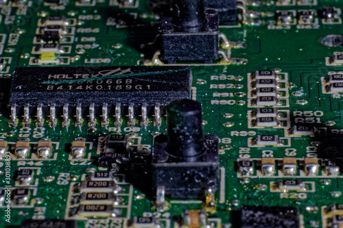 Fototapeta Naklejka Na Ścianę i Meble -  closeup of electronic circuit board
