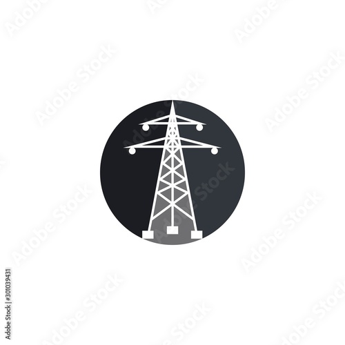 Fototapeta Naklejka Na Ścianę i Meble -  electrikal tower logo