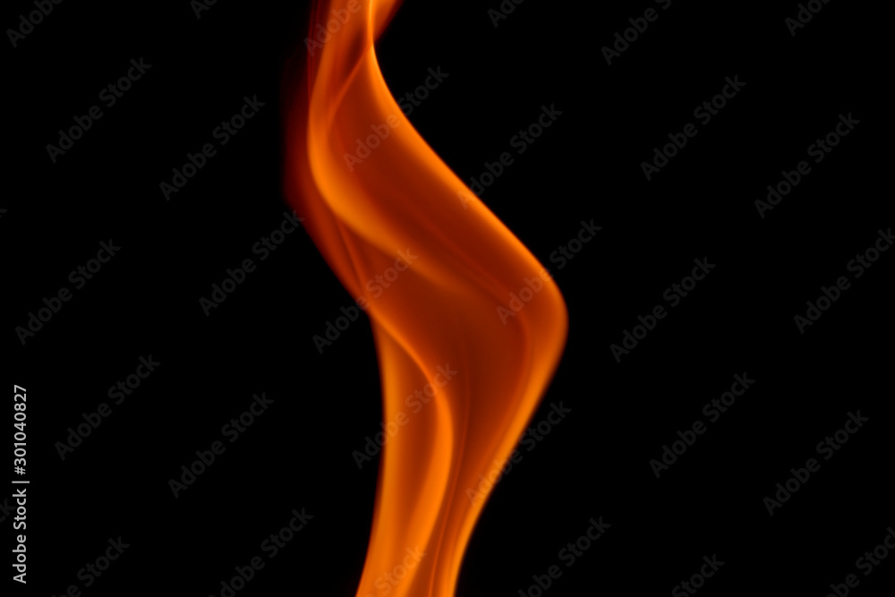 Obraz premium fire on black background