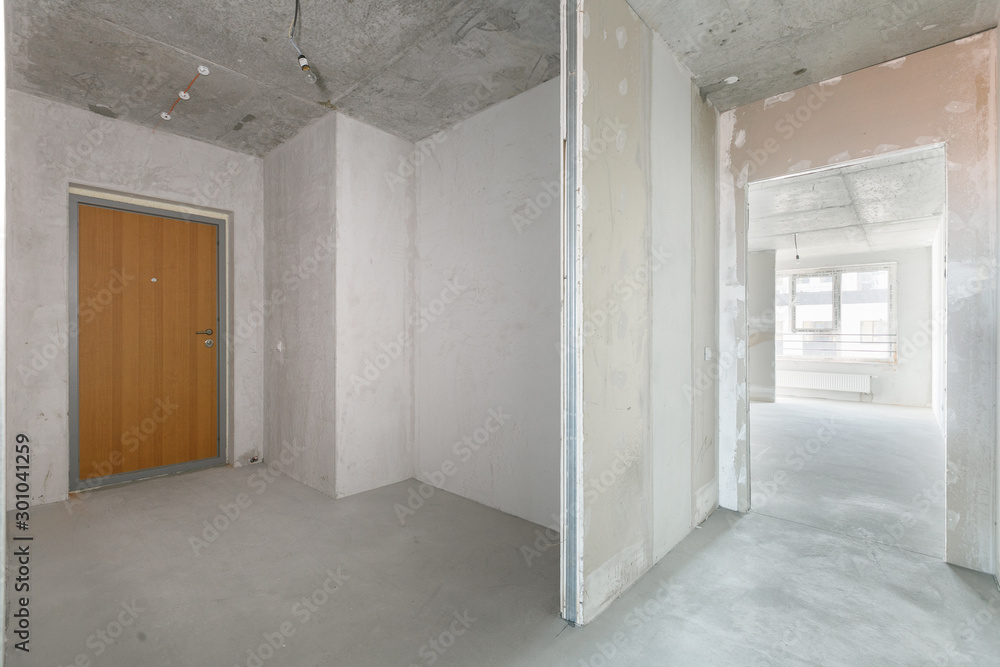interior of the apartment without decoration interior of the apartment without decoration