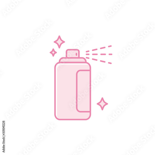 Isolated hair spray icon fill design