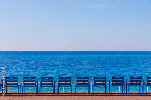 A view in Nice in Cote d Azur in France
