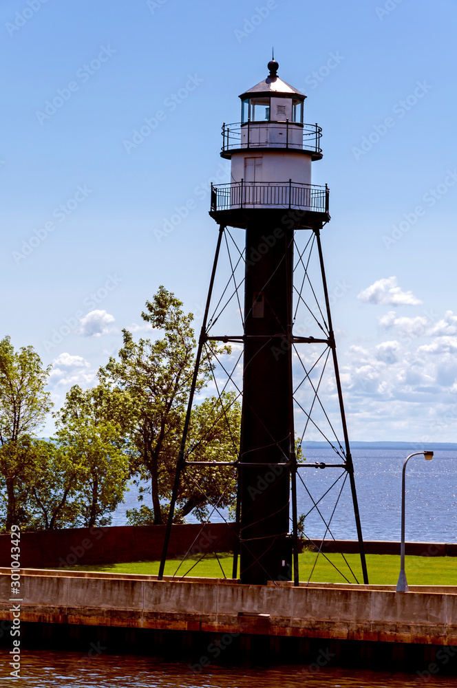 Duluth Waterfront: Canal Park & Aerial Lift Bridge;  Duluth Rear Range Lighthouse