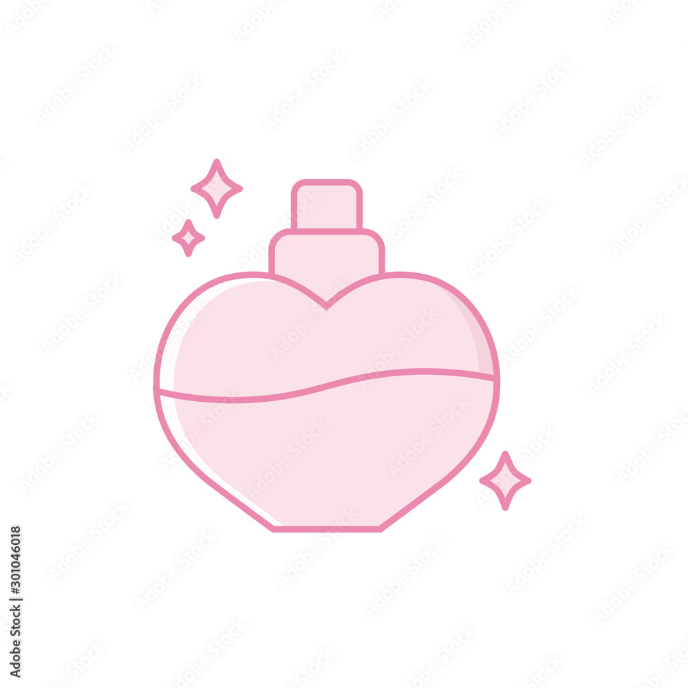 Isolated perfum bottle icon fill design Isolated perfum bottle icon fill design