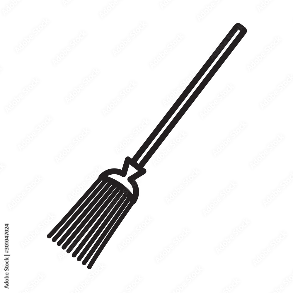 Broom Icon Vector Design Template Broom Icon Vector Design Template