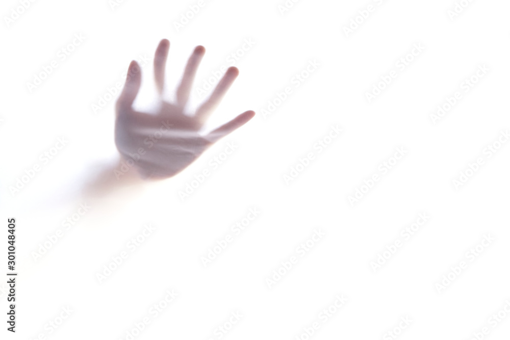 Mano en traslucido Mano en traslucido