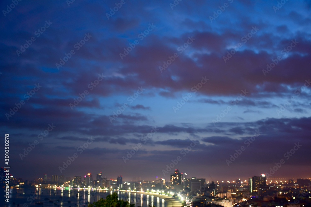 Naklejka premium city at night