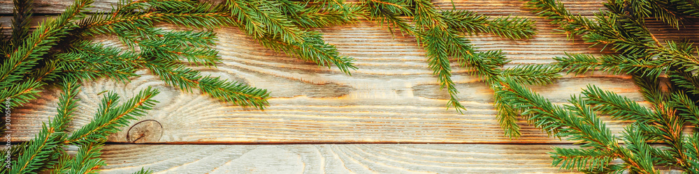 Christmas tree on a wooden Board. Space for text. Christmas tree on a wooden Board. Space for text.