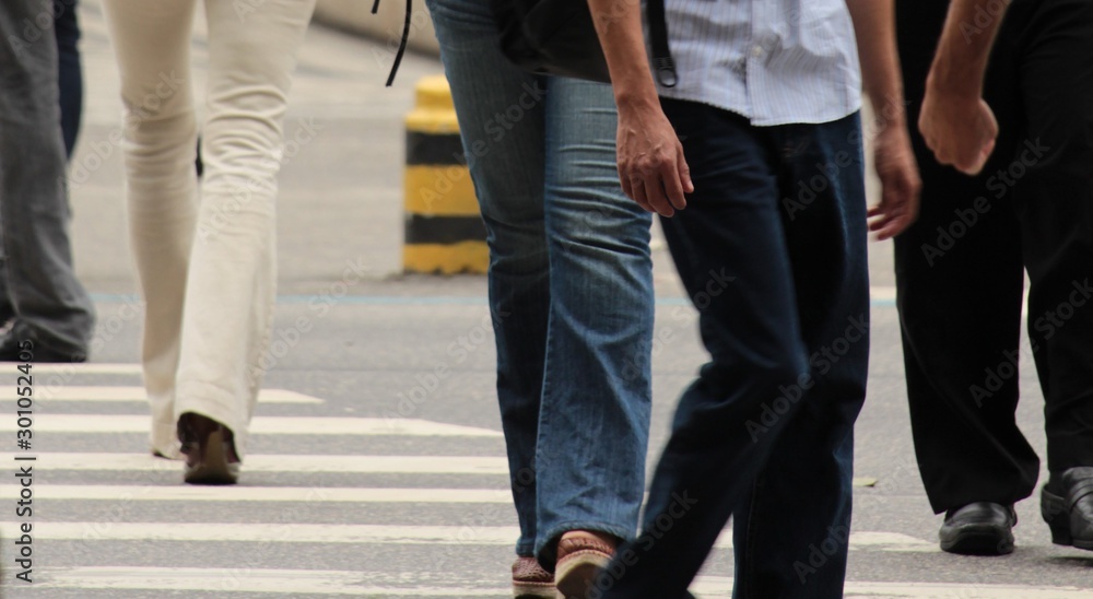 business people walking on the street business people walking on the street