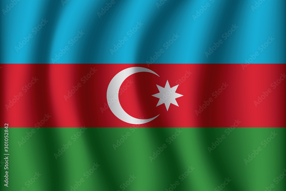 Flag of Azerbaijan. Azerbaijan Icon vector illustration eps10.