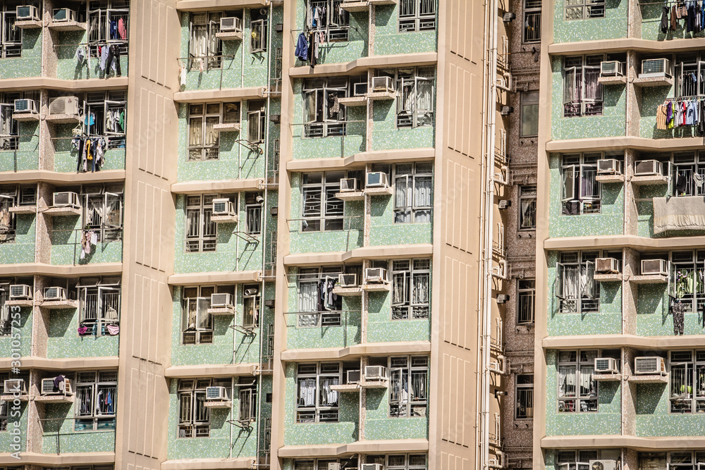 Hong Kong's dense urban and architectural landscape