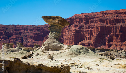 Geological formations in Ischigualasto