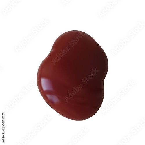 A blob of ketchup.