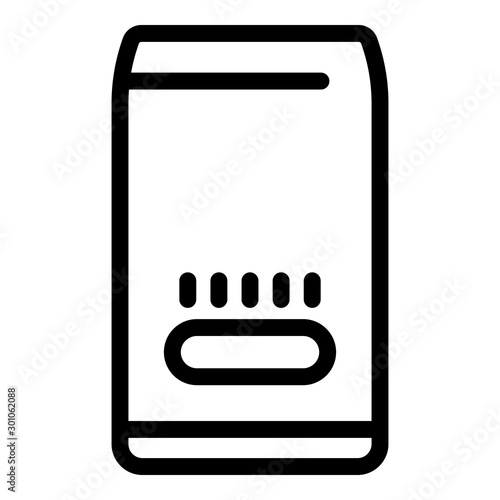 Gas heater icon. Outline gas heater vector icon for web design isolated on white background