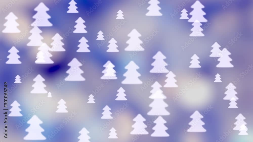 Blue Figured Bokeh Christmas Tree Background Blue Figured Bokeh Christmas Tree Background