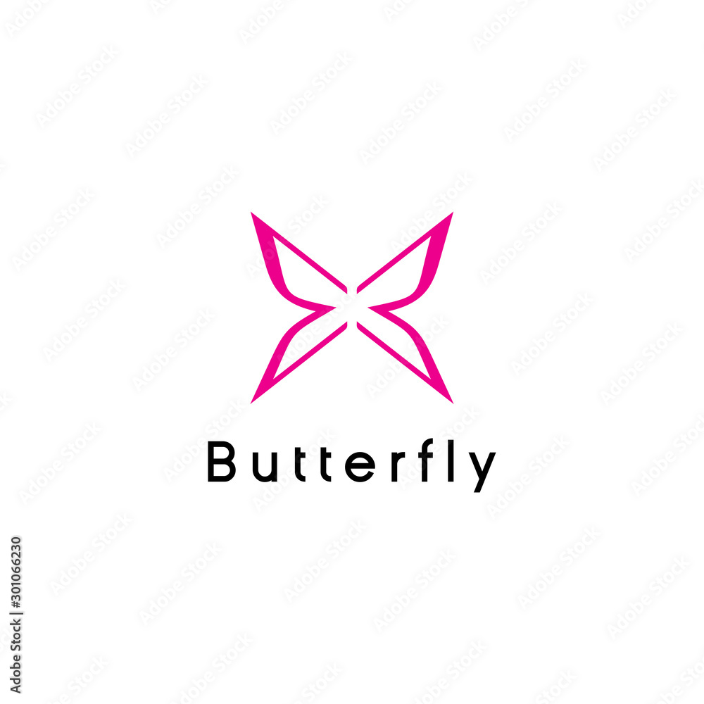 Unique butterfly logo