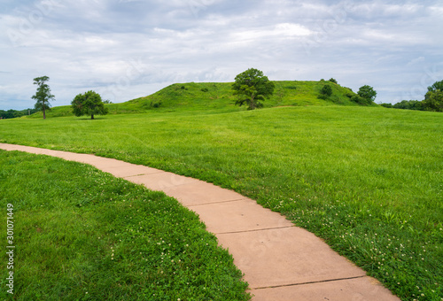 Fototapeta Naklejka Na Ścianę i Meble -  Path to Cahokia Mounds State Historic Site