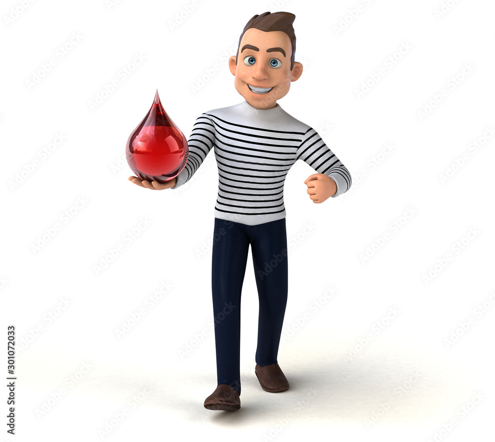 Fun 3D cartoon casual character Fun 3D cartoon casual character