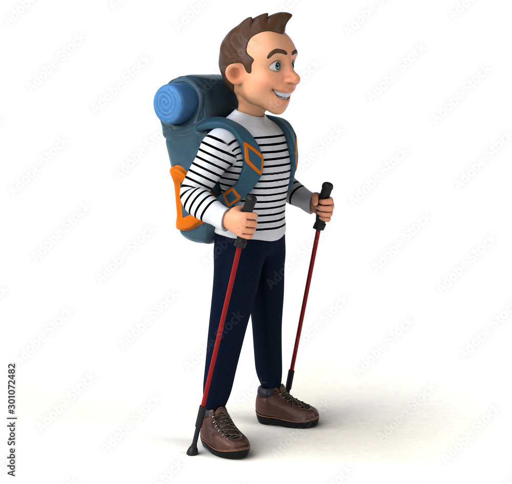 Fun 3D cartoon casual character Fun 3D cartoon casual character