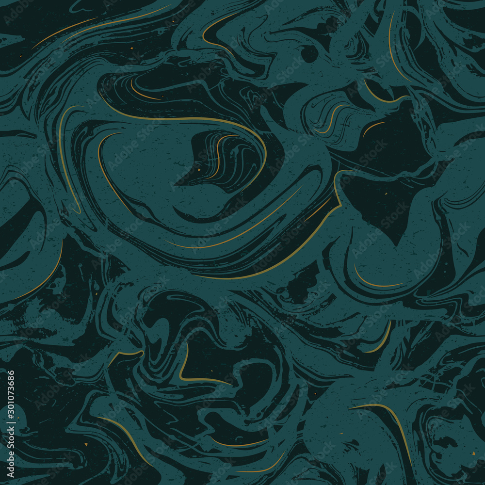 Green and gold marble texture seamless pattern. Style and trendy ...