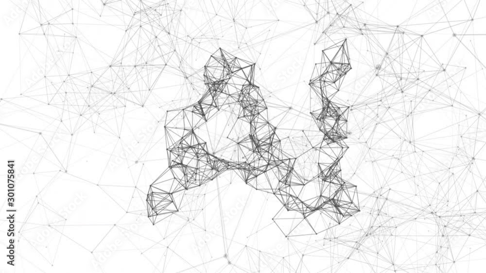 Artificial Intelligence - AI letters - Concept. 4k abstract digital animation 3d, Computer, brain, smart, machine learning, technology, connection, white background. Artificial Intelligence - AI letters - Concept. 4k abstract digital animation 3d, Computer, brain, smart, machine learning, technology, connection, white background.