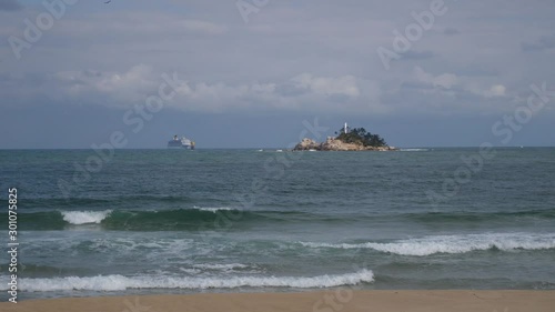 island ship ocean