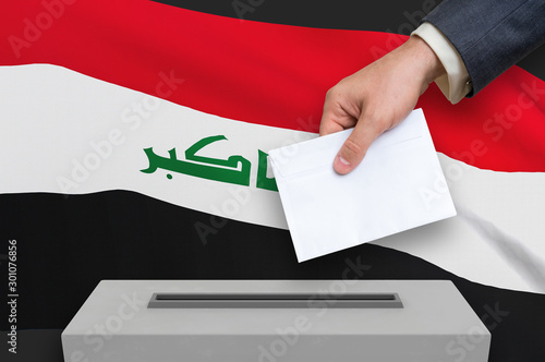 Election in Iraq - voting at the ballot box