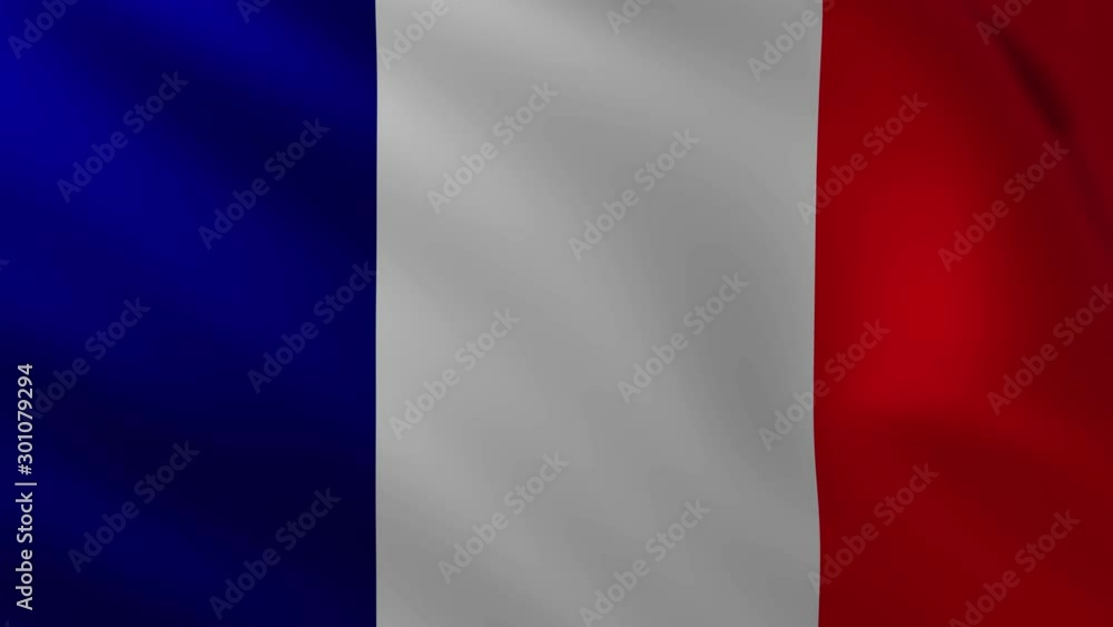 Large French flag fullscreen background in the wind Large French flag fullscreen background in the wind