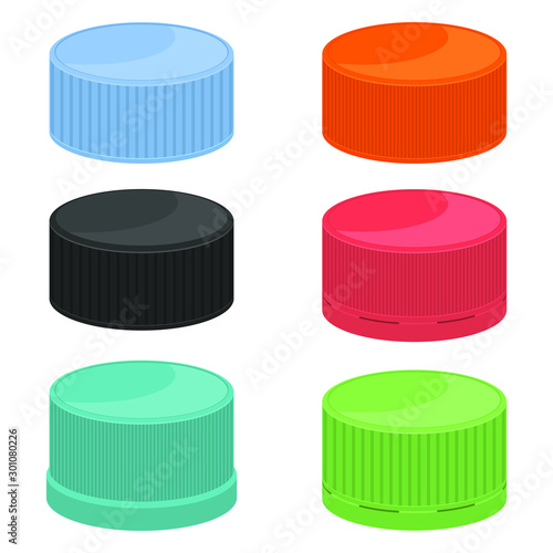 Plastic bottle cap vector design illustration isolated on white background