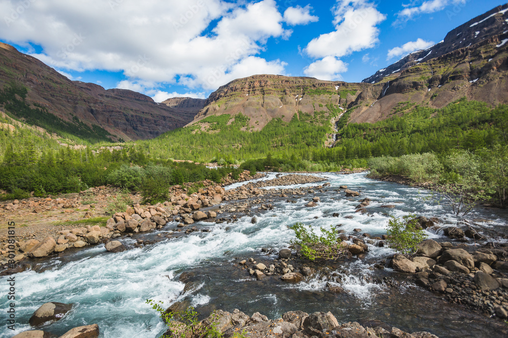 Hoisey River on Putorana Plateau, Taimyr. Russia Hoisey River on Putorana Plateau, Taimyr. Russia