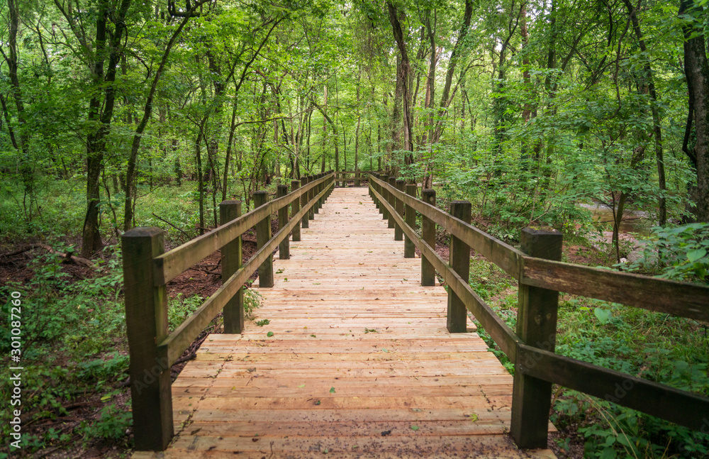 Fototapeta premium Boardwalk at George Washington Carver National Monument