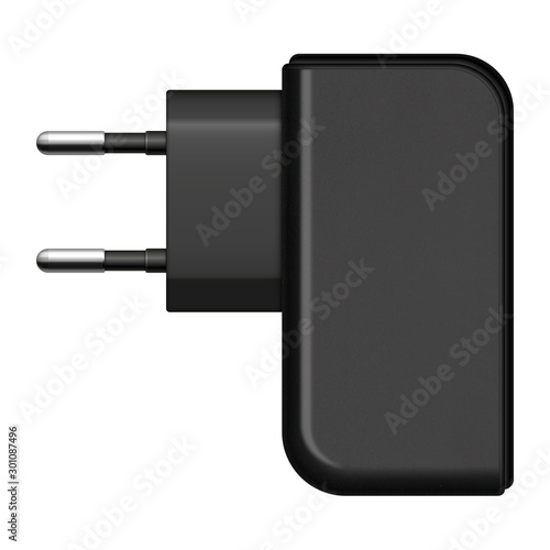 USB black charger for phone
