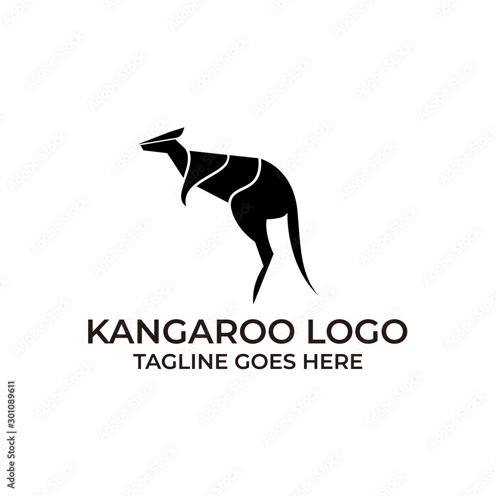 Kangaroo Design concept Illustration Vector Template Kangaroo Design concept Illustration Vector Template