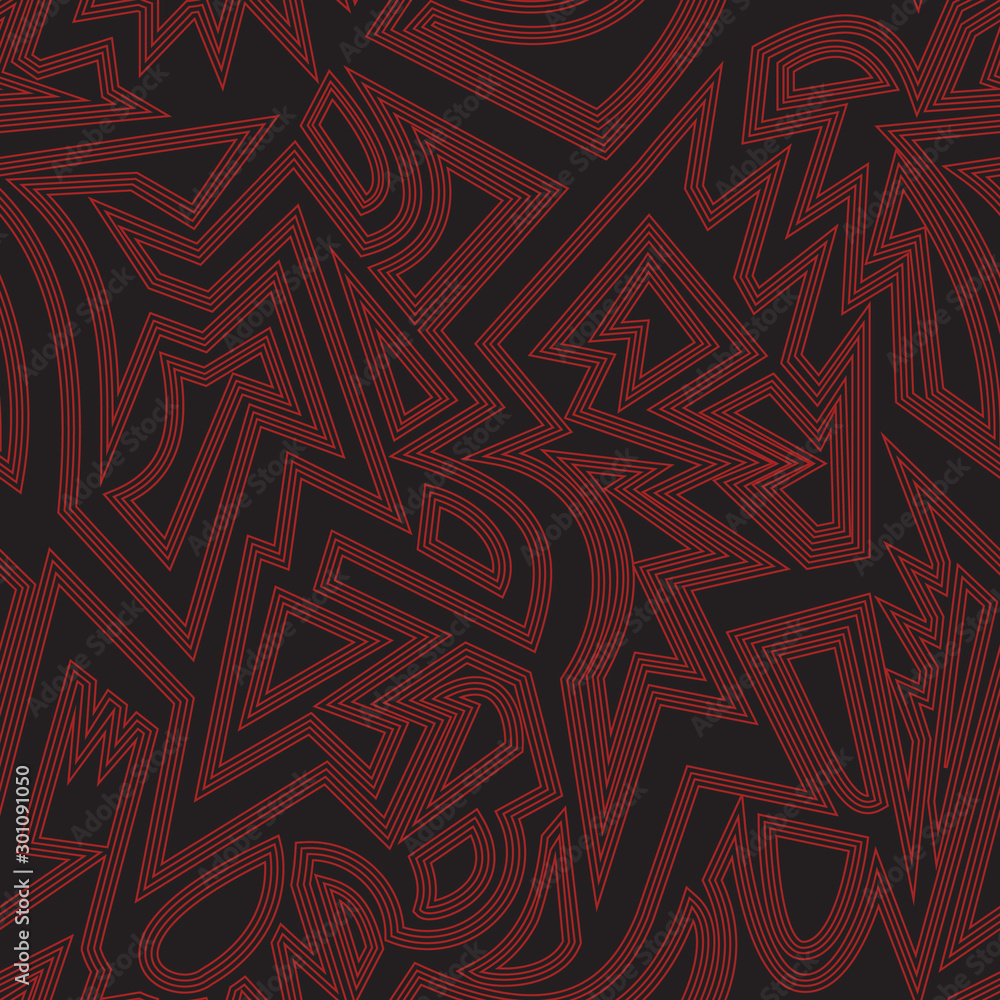 Red color tribal seamless pattern Red color tribal seamless pattern