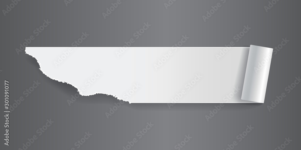 Paper strip with torn edges. Piece of ripped white paper and soft shadow for web and print. Paper strip with torn edges. Piece of ripped white paper and soft shadow for web and print.