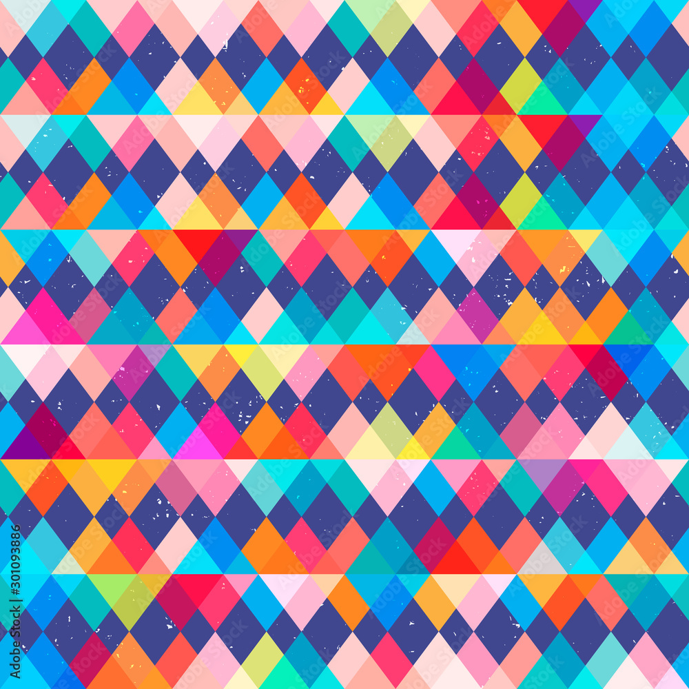 Bright triangle seamless pattern. Bright triangle seamless pattern.