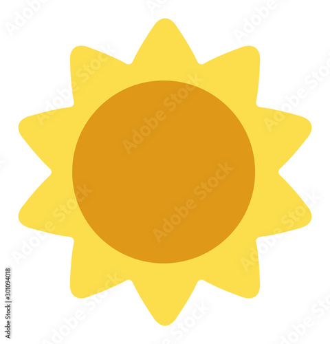 Solar Sun simple illust	