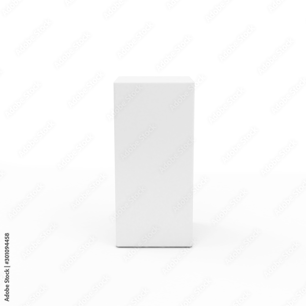 Empty Presentation Stand isolated on white background. 3D Rendering Empty Presentation Stand isolated on white background. 3D Rendering