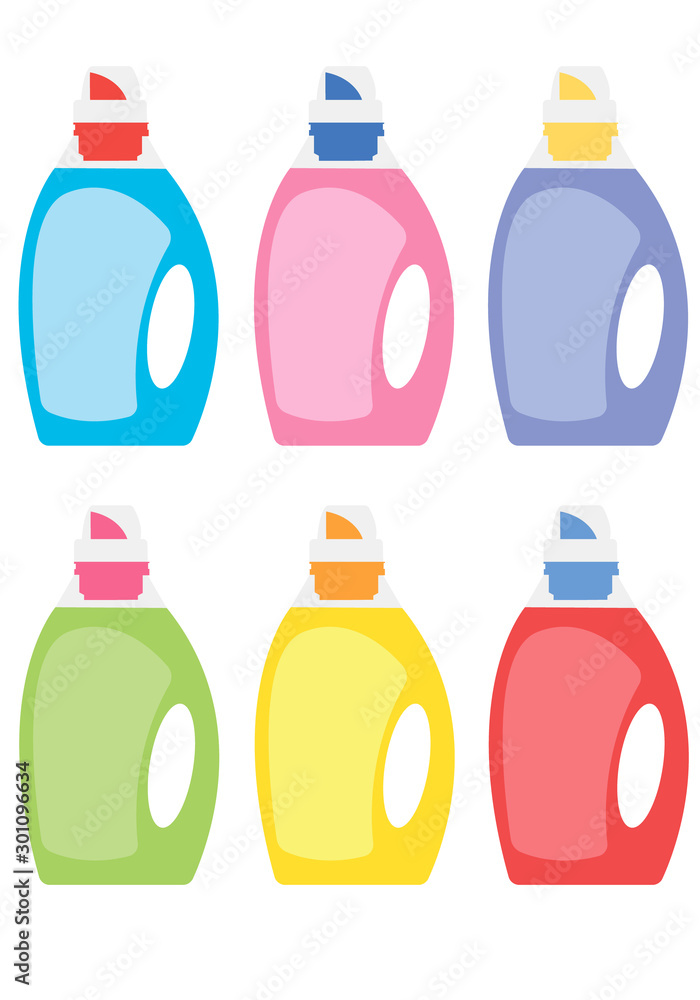image of dishwashing detergent bottles isolated on white background image of dishwashing detergent bottles isolated on white background