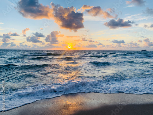 sunrise on a South Florida beach
