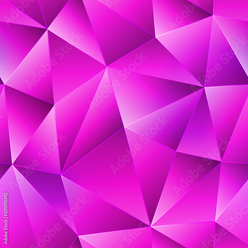 Pink triangle seamless pattern.