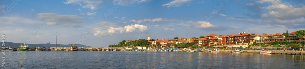 Panoramic view of the city of Nessebar, Bulgaria