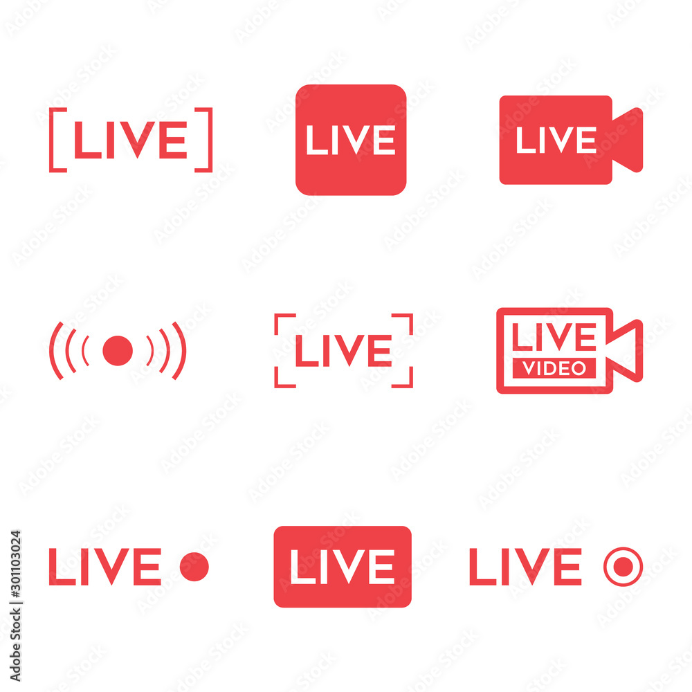 LIVE video icon.