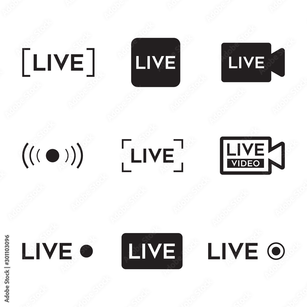 LIVE video icon.