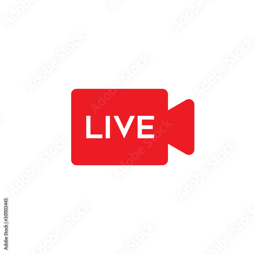 Obraz na płótnie LIVE video icon. w salonie