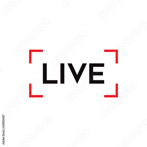 Obraz na płótnie LIVE video icon. w salonie