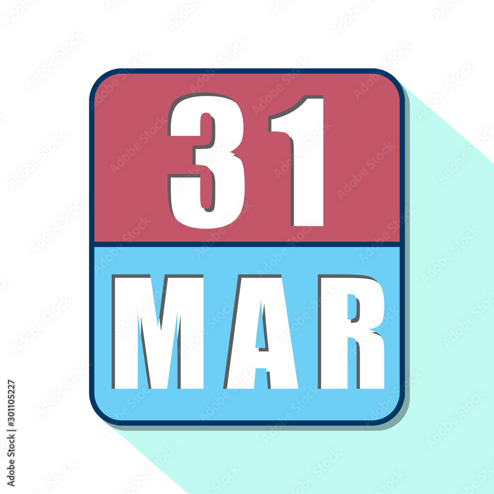 march 31st. Day 31of month,Simple calendar icon on white background. Planning. Time management. Set of calendar icons for web design. spring month, day of the year concept march 31st. Day 31of month,Simple calendar icon on white background. Planning. Time management. Set of calendar icons for web design. spring month, day of the year concept