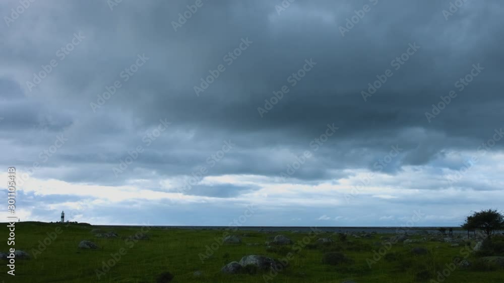 Cloudy horizon over an open field. Cloudy horizon over an open field.