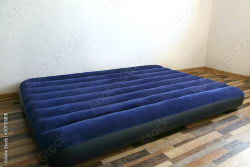 Air bed inflatable mattress good for sleep. Portable and cheap bed. photo